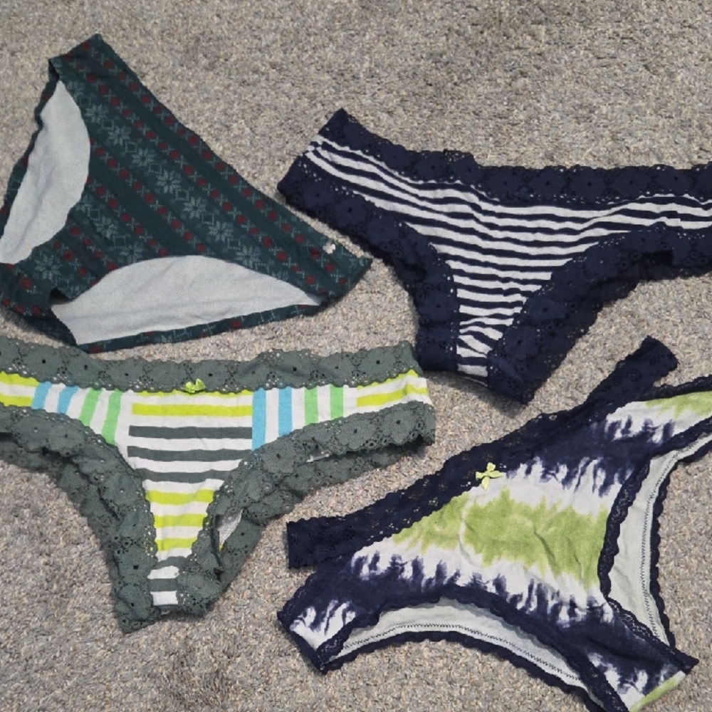 Aerie Striped and Patterned Panties Set
